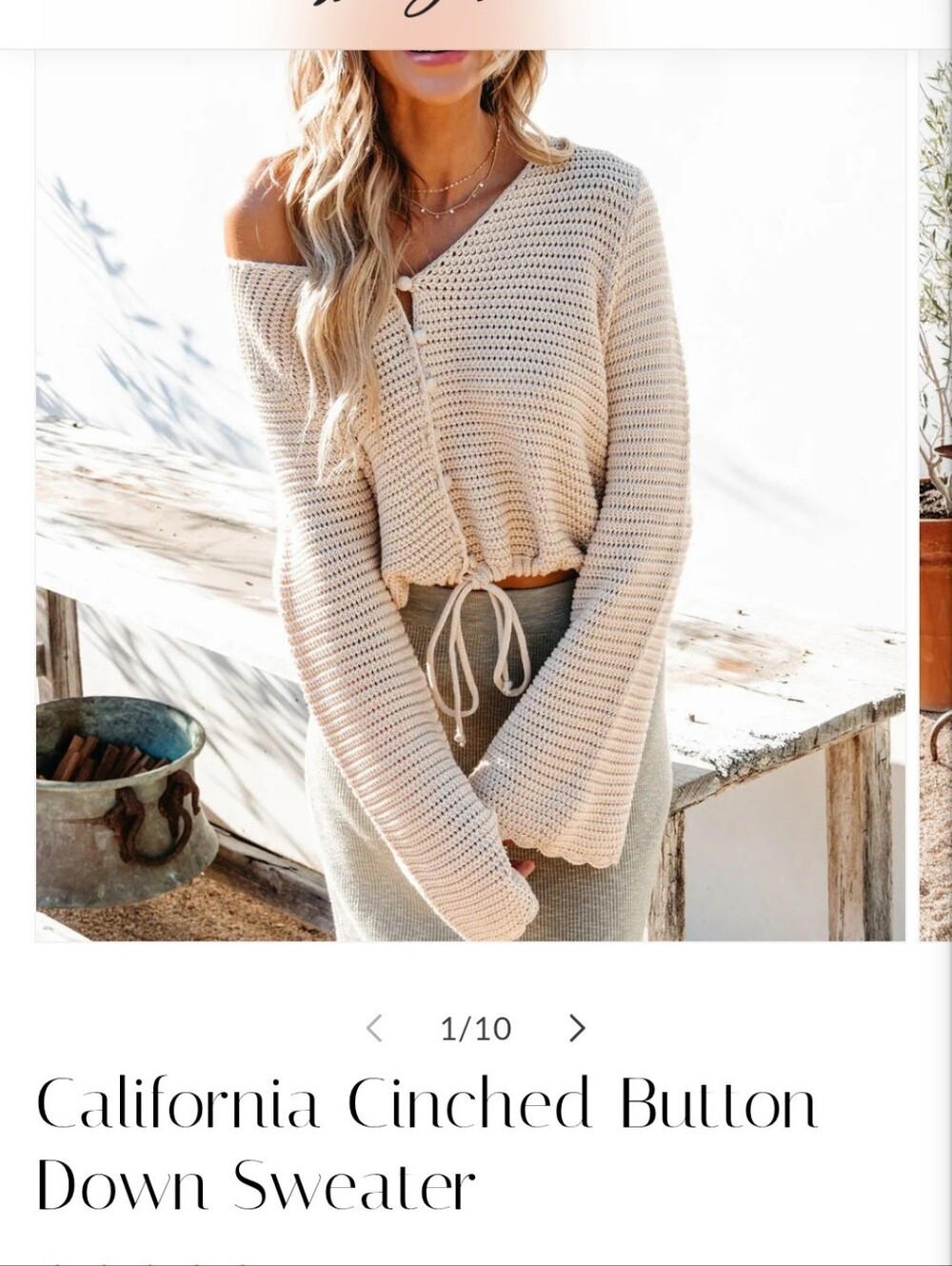 Cropped Sweater - Picture 4 of 4